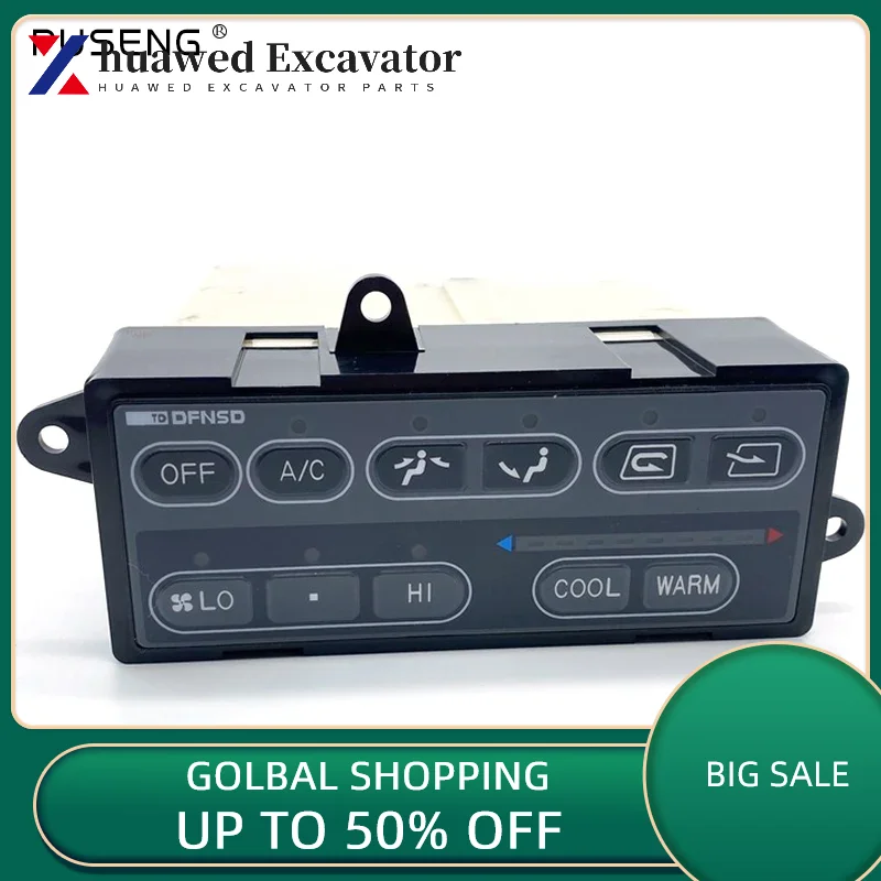 Accessories Komatsu PC200-6220-6/240-6/300-6/400-6 excavator air conditioning controller panel switch