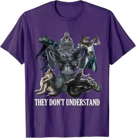 They Don’t Understand Alpha Wolf - Unhinged Sigma Wolf Meme T-Shirt Unhinged Alpha or Sigma Wolf Persona Saying Tee Graphic Tops - Image 5