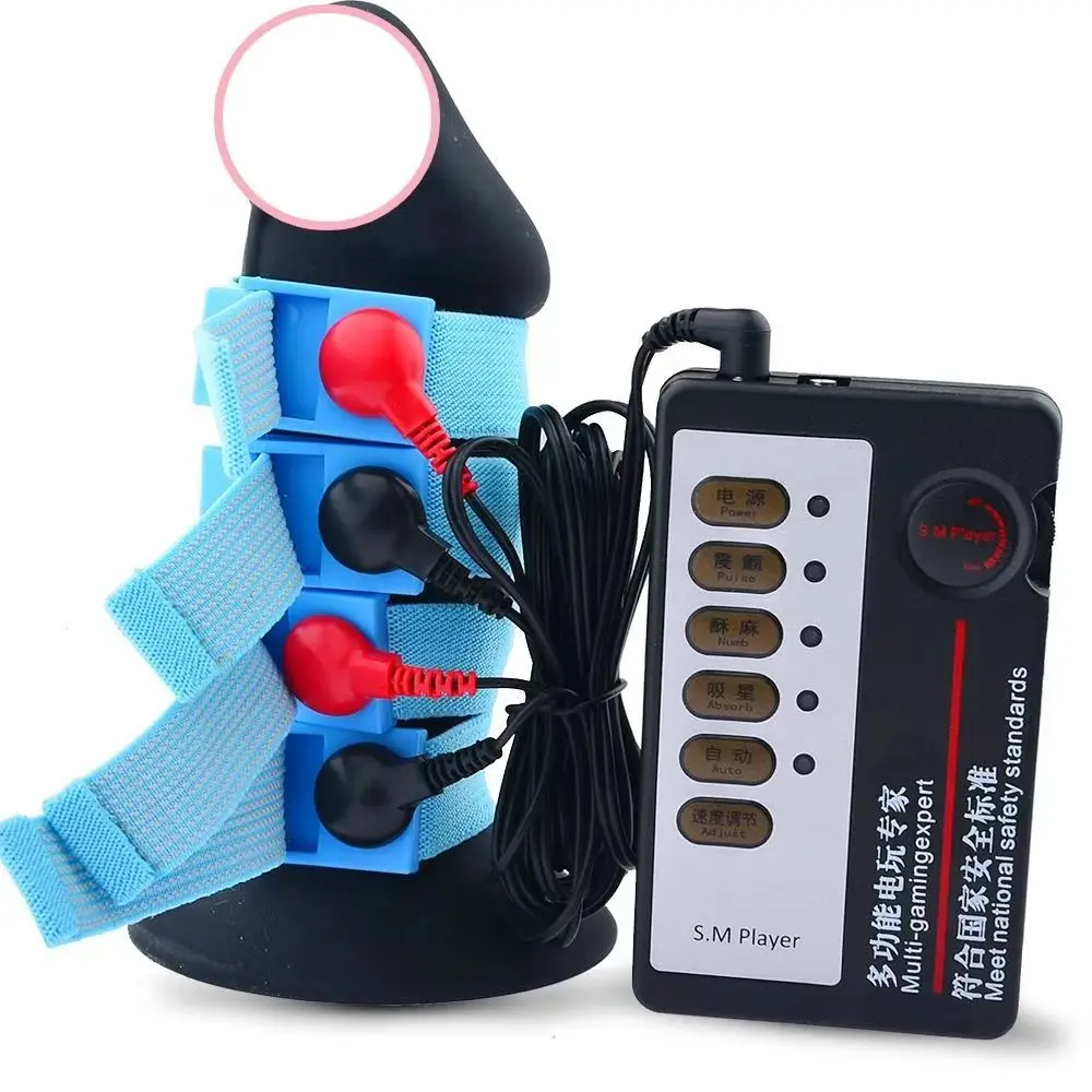 2pc/4pc Blue Stim Loops Conductive Adjustable Estim WristStrap with DC2.5 Snap Wires/Electrical stimulation Physiotherapy device