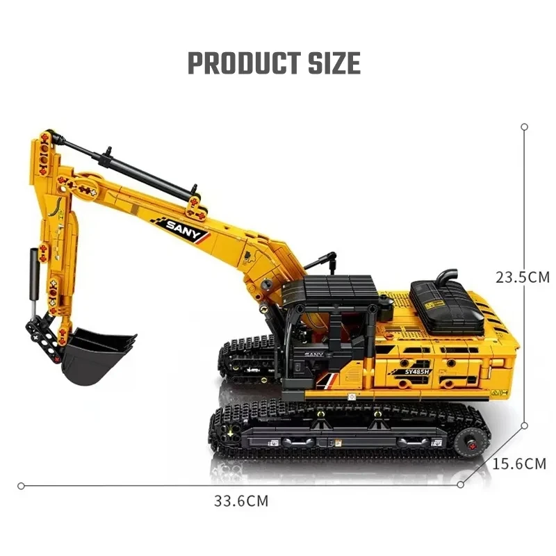 SEMBO Excavator Building Blocks Technical Engineering Cars Truck Bricks Model City Construction Vehicle Toys For Children Gift