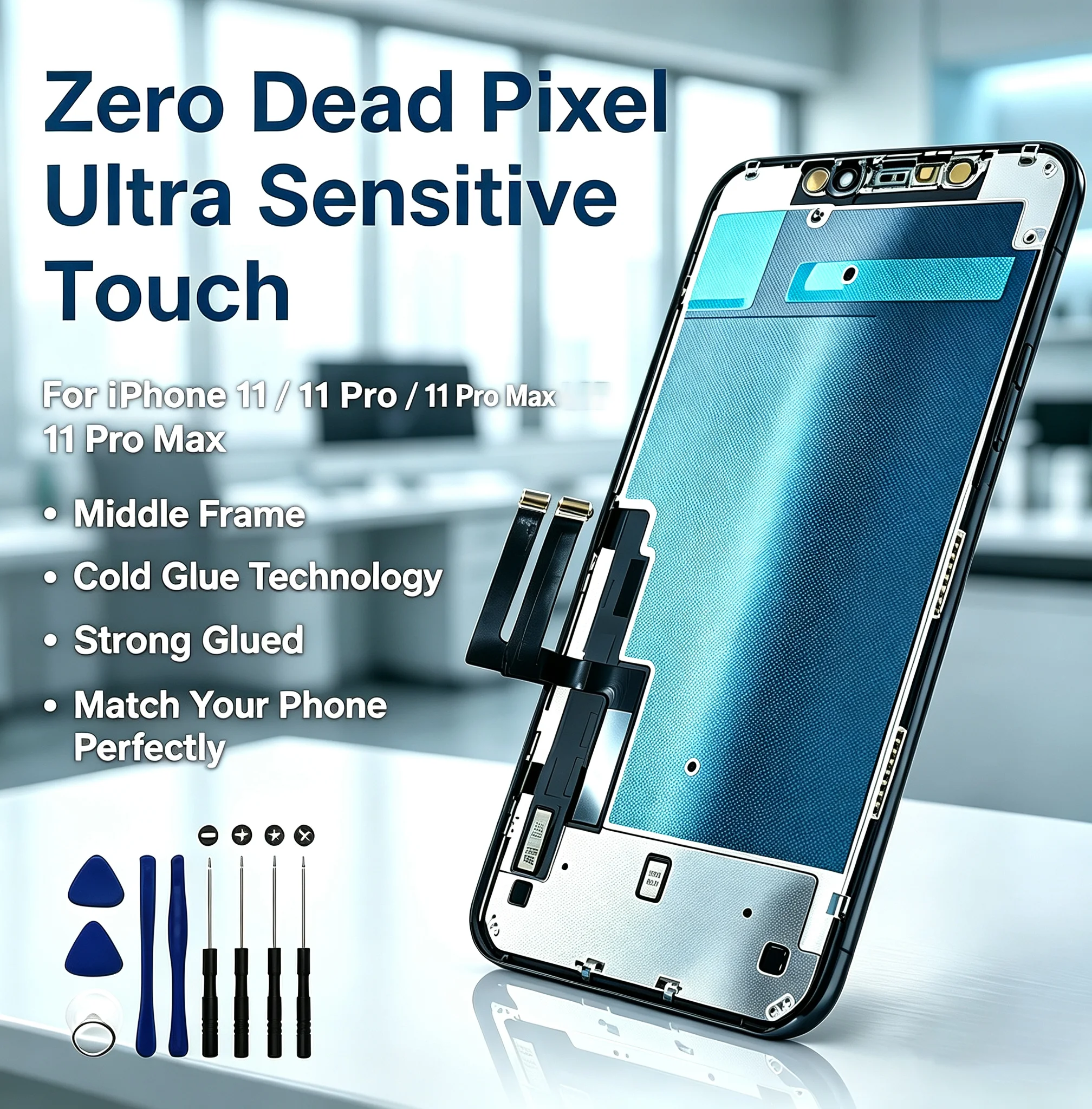 AAAA 11 OEM For iPhone 11Pro Display Touch Digitzer For iPhone 11 Pro Max LCD Screen True Tone Factory Replacement Parts