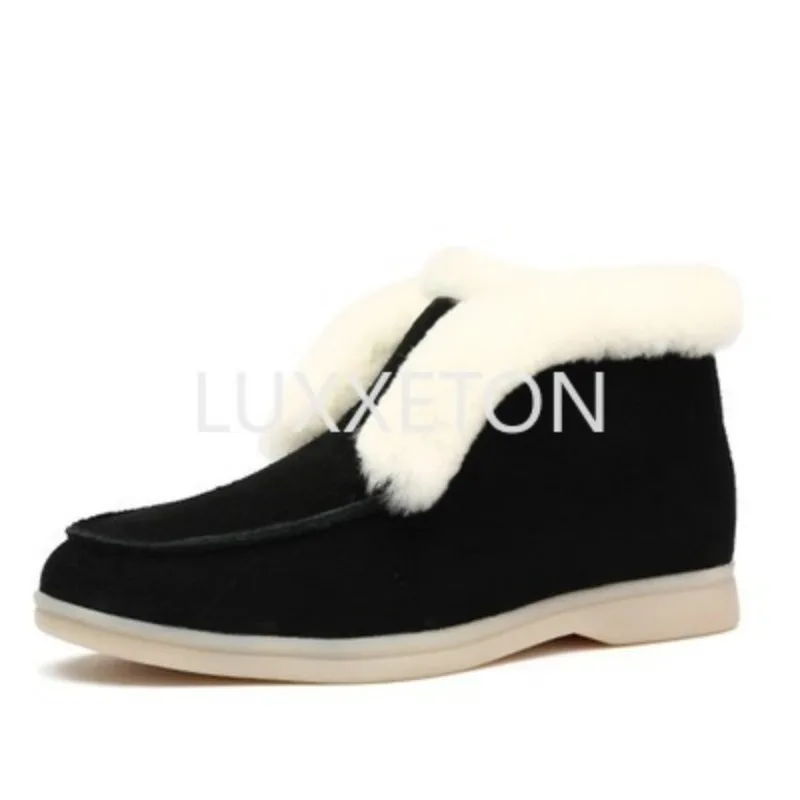 2024 Autumn and Winter New Cotton Shoes Women\'s Fashion Soft Bottom Plush Outer Wear Warm Snow Boots Cotton Boots Women