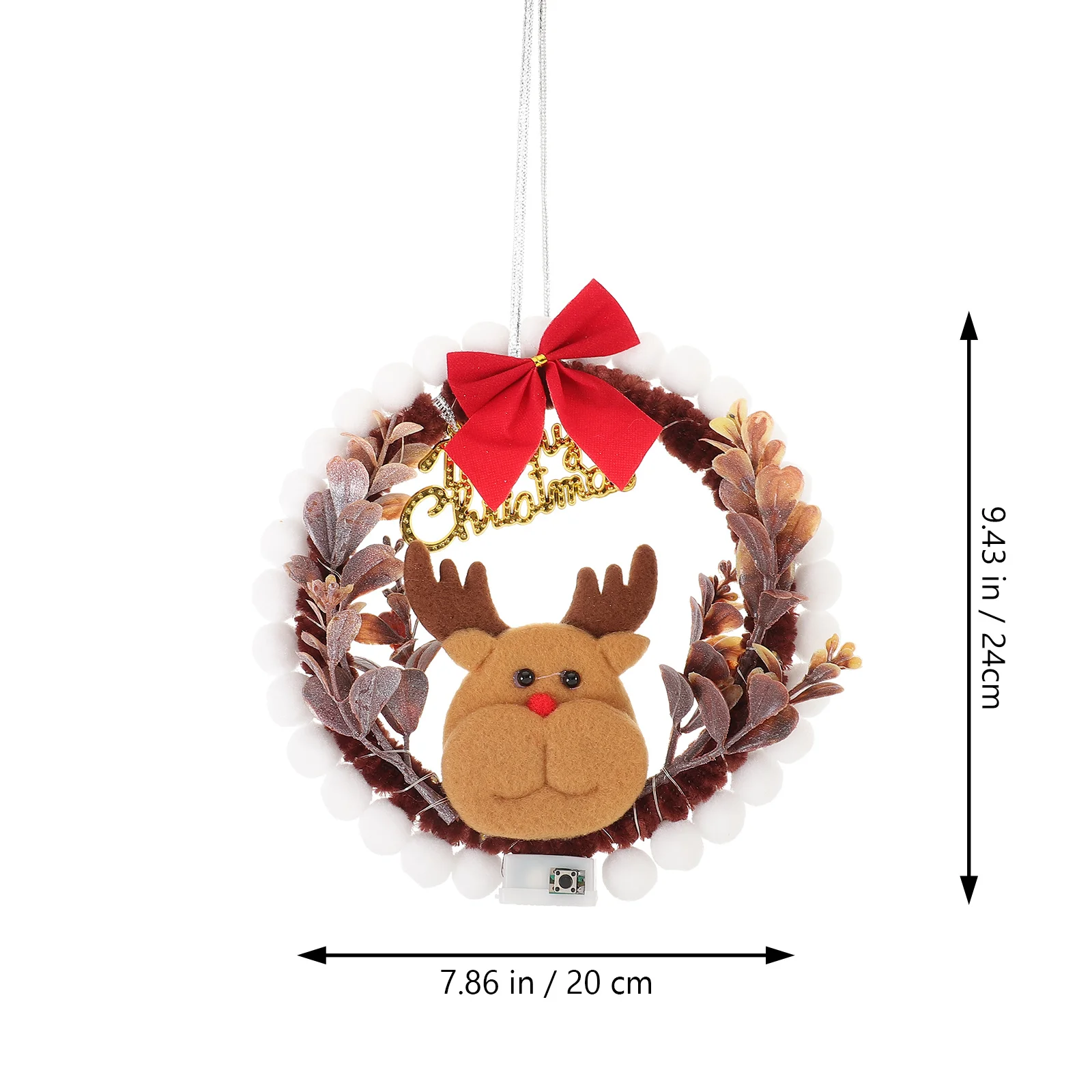 

1Set Christmas Wreath Making Materials Kit for Door Window DIY Decoration Light Weight Christmas Wreath Window Wreaths