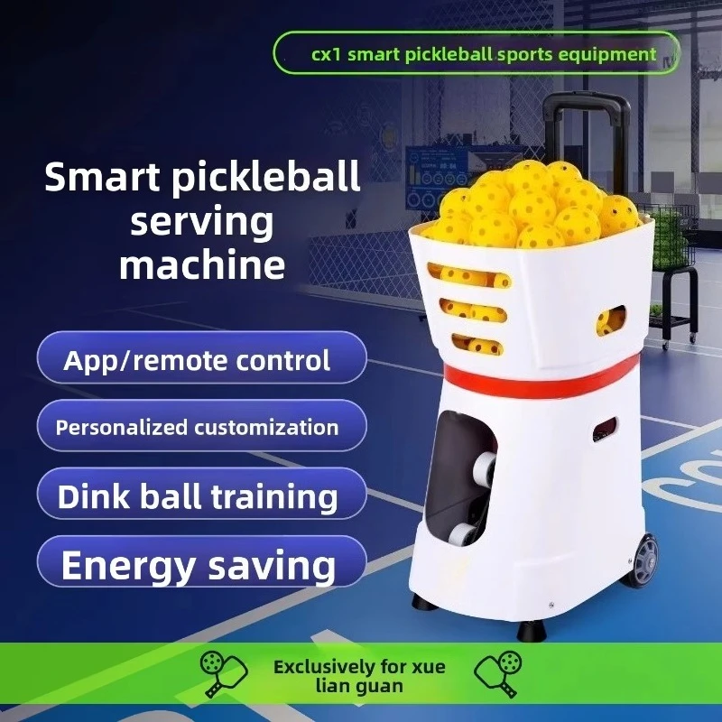 Pick Ball Automatic Ball Launcher PM0003 APP/remote Control 100-240V AC 1.8-9s/ball Serving Frequency for Personal Professional