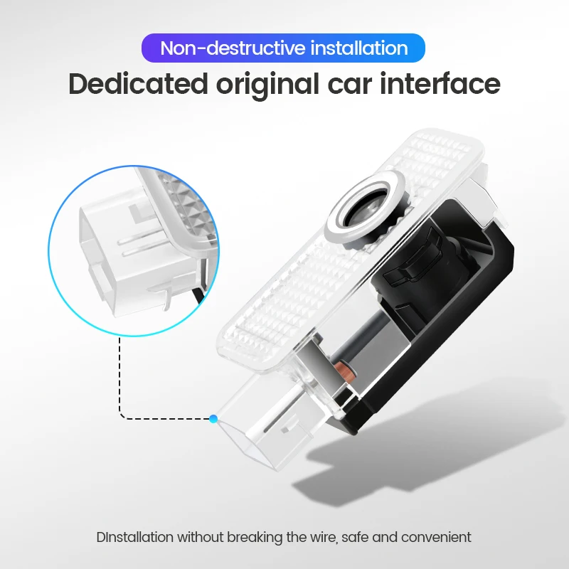 For Audi A3 8V 8P A6L A5 A7 Q3 Q5 Q7 A4 B5 B6 B7 B8 A1 RS TT S3 S6 Sline Quattro Car Door HD Welcome Light Laser Projector Lamp