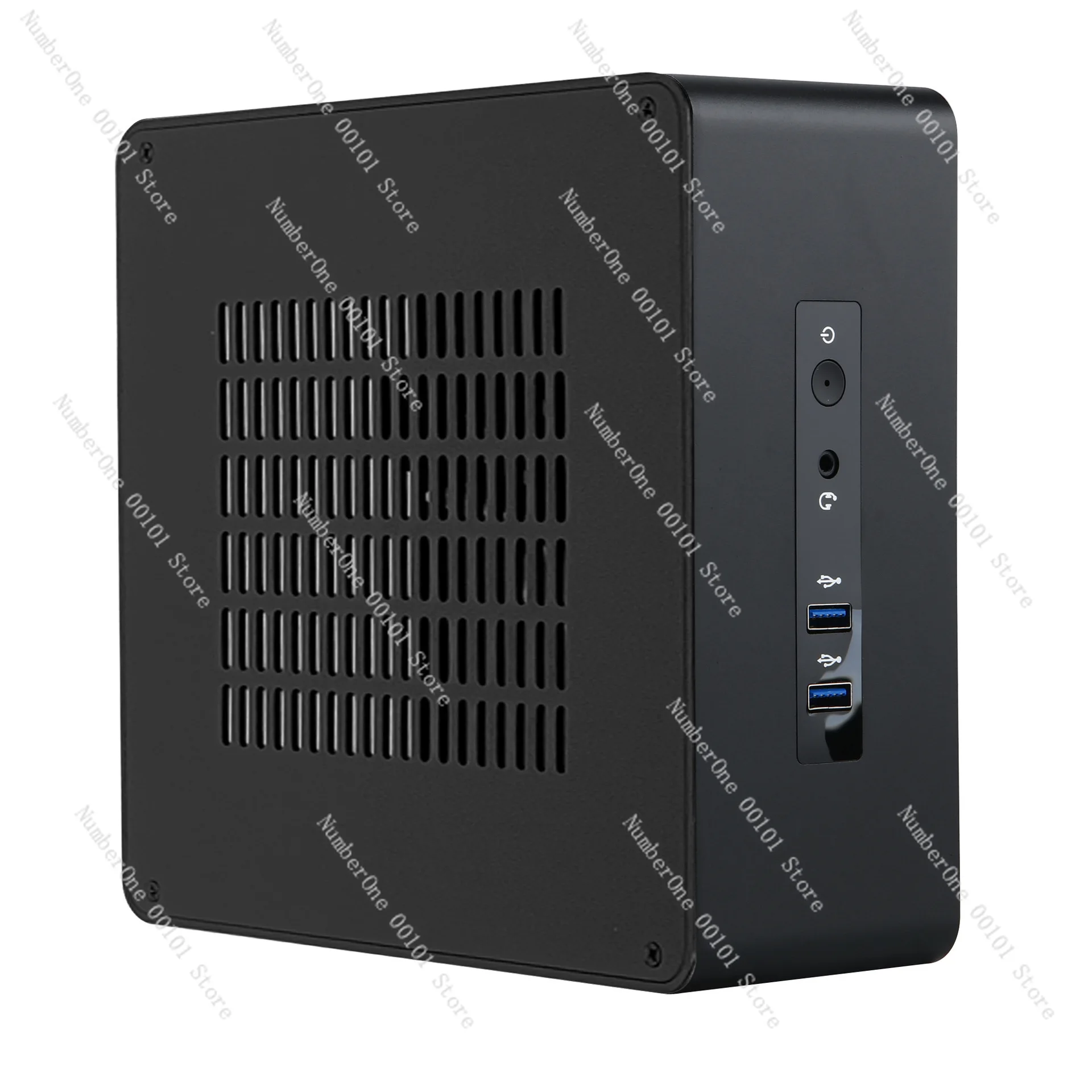 TA80 cross-border household mini computer industrial control chassis HTPC can be immediately lying, support itx main board SSD