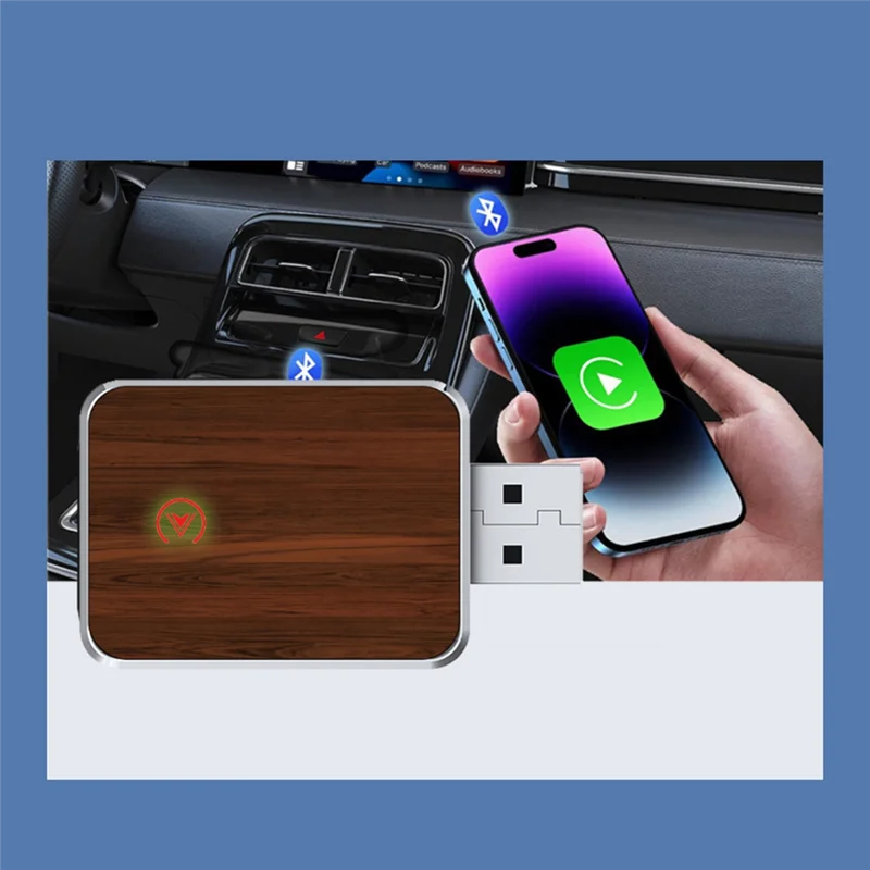

B04C-Carplay Box Portable Glowing Sign Car Connectivity For IOS Android Carplay Black