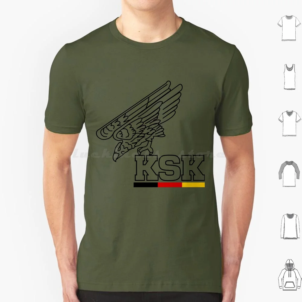 Ksk T Shirt Big Size 100% Cotton European Military Units German Special Forces Luftwaffe Heer Bundeswehr Ksk Spezialkrafte