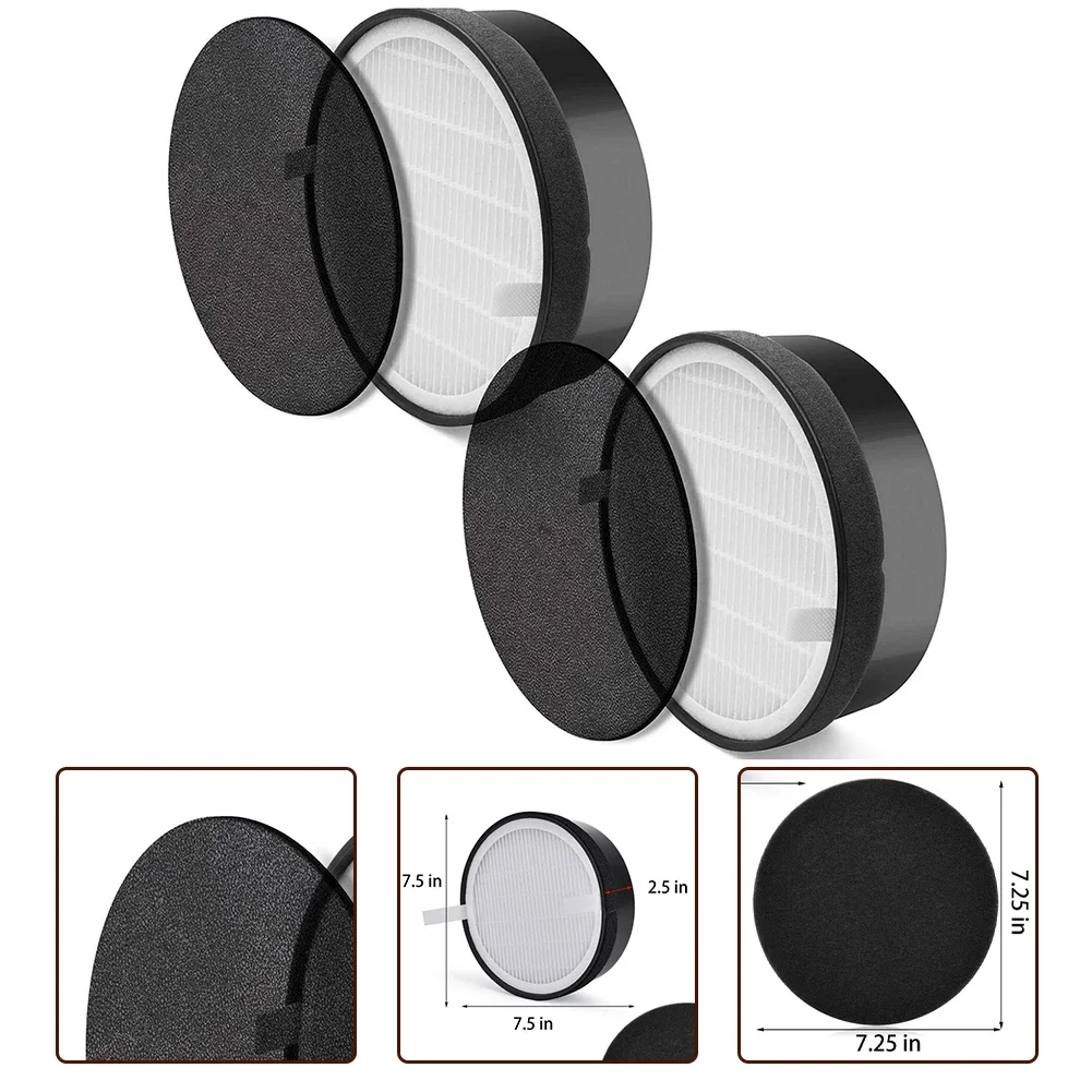 Filtro de Carvão Ativado para Levoit, LV-H132 e LV-H132-RF Aspirador, Peças De Reposição, Acessórios De Substituição, 2PCs, 2PCs