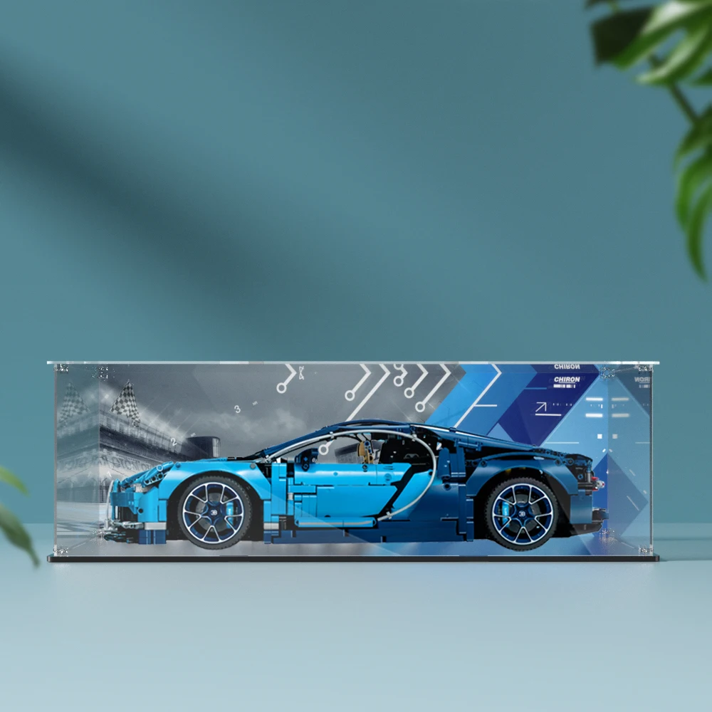 Acrylic Display Box for Lego 42083 Display Case for Bugatti Building block Dustproof Clear  Model car storage box 62x30x20cm