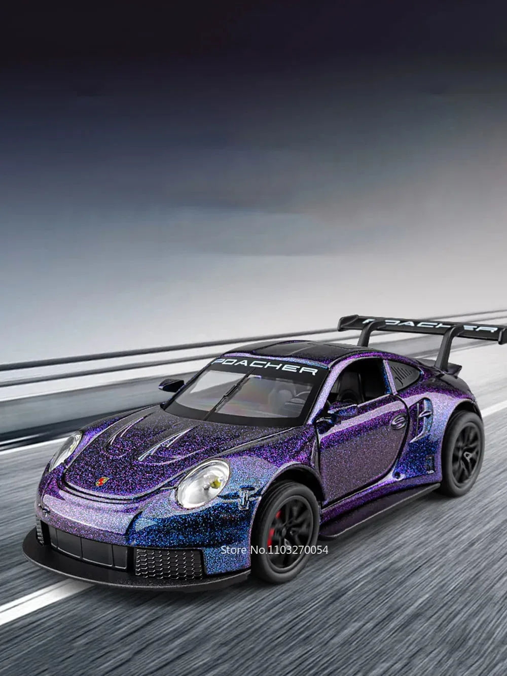 1:32 911 GT3 RS Macan Legierung Sportwagen Druckguss Modell Spielzeug Ornament Türen Geöffnet Sound Licht Zurückziehen Fahrzeuge Kinder Festival Geschenk – Detail 1
