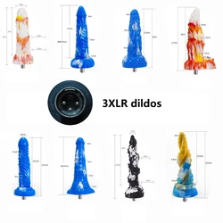 Automatic Sex Machine 3XLR Attachments Premium Big Colour Dildos Sex Toys for Women Masturbation Massage Tool Sex Products