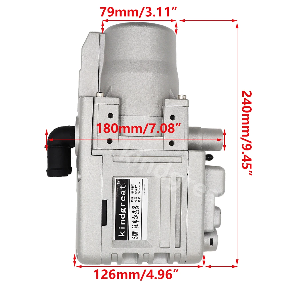 5kw 12v Aluminum Shell Car LCD Remote Controller Phone GSM Diesel Gasoline Hydronic Heater Similar Webasto Thermo Eberspacher