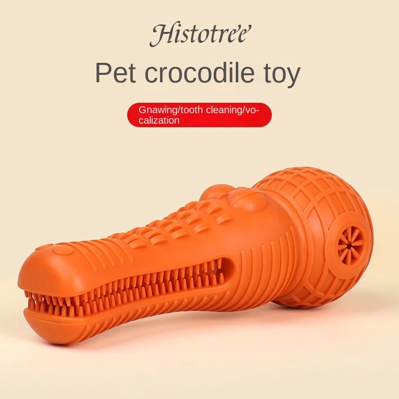 

Realistic Crocodile Chew Toy for Dogs, Dental Chewing Stick with Sound, Interactive Pet Supply Pet accessories