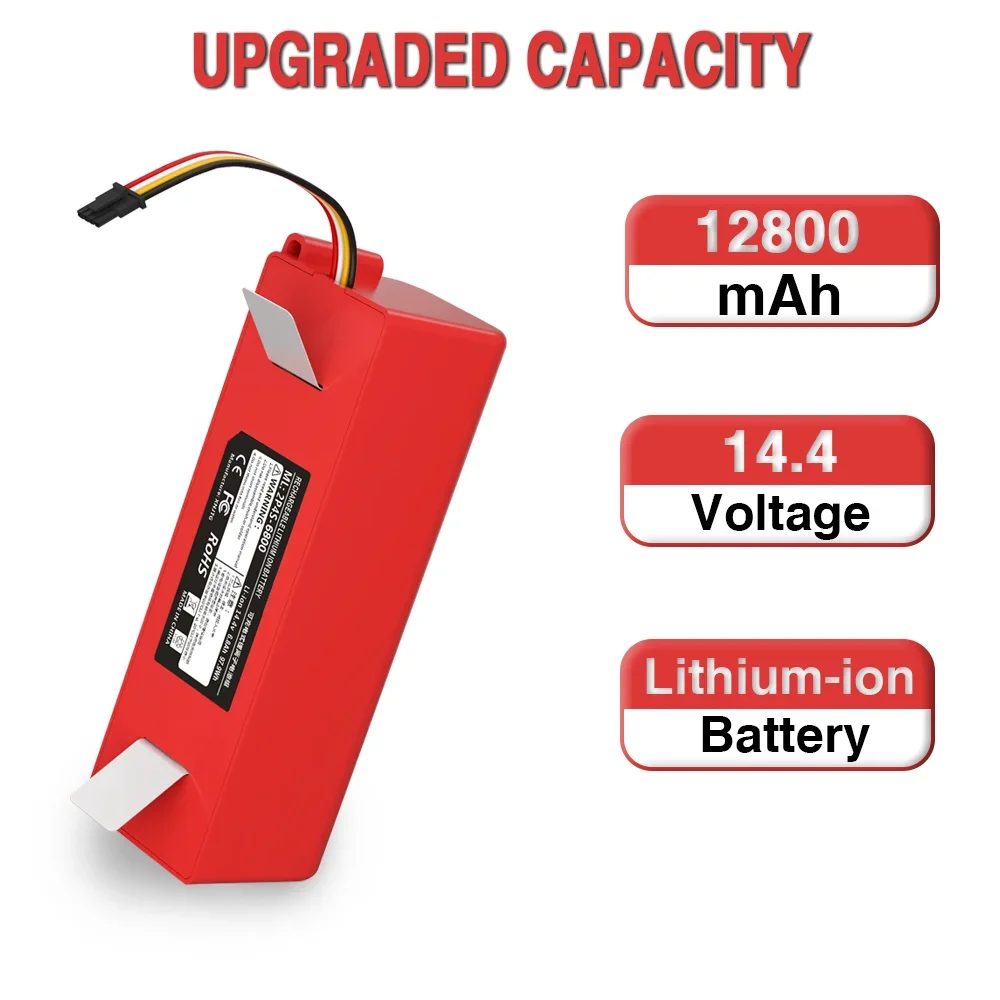 For Xiaomi Roborock S50 Replacement Battery Robotic Vacuum Cleaner S51 S52 S53 S55 S60 S4 S5 S6 S7 Full Series sweeper batteries