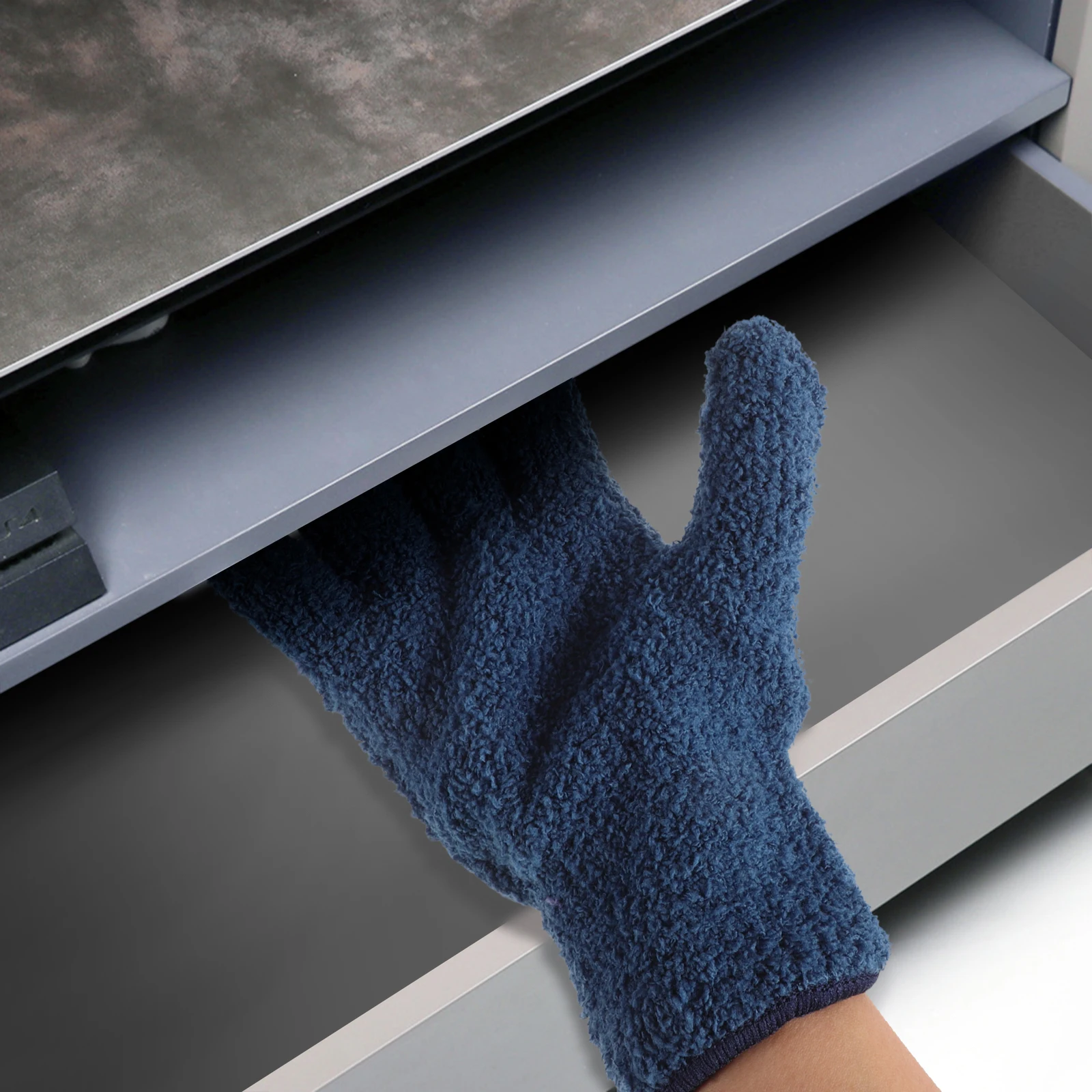 

4Pcs Microfiber Dusting Gloves Auto Home Cleaning Great for Hard to Reach Areas Blinds Furniture Cleaning Gloves