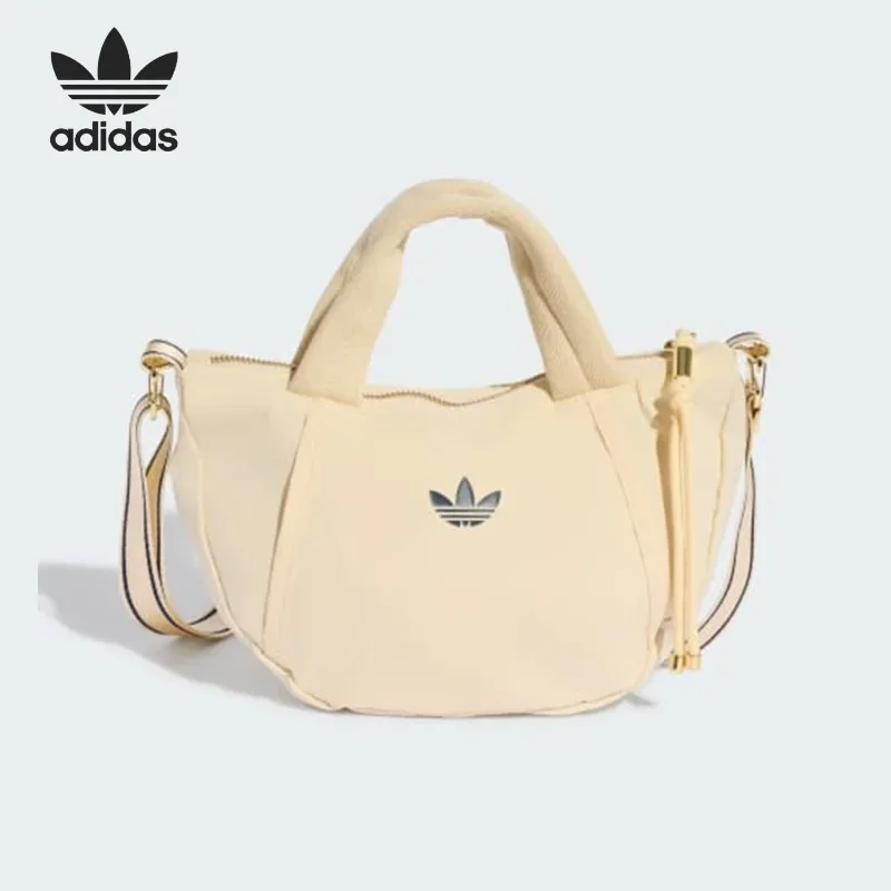 Adidas Women's Clover Adjustable Strap Crossbody Bag, Trendy Sports Daily Commuter Leisure Storage Shoulder Bag LF2411