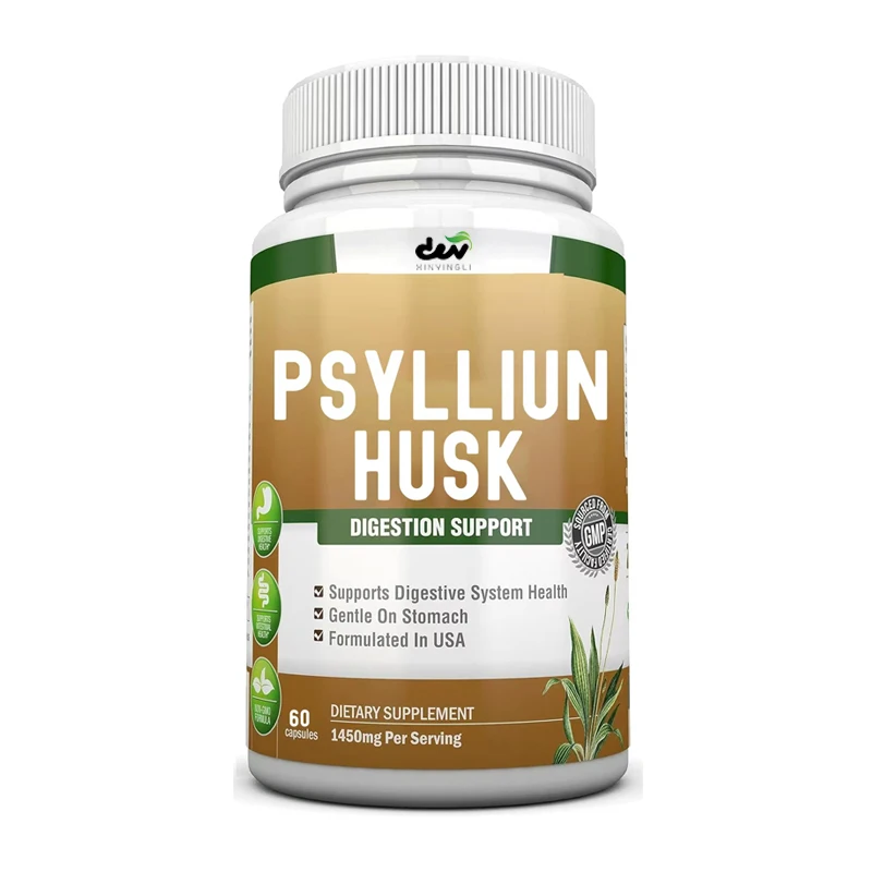PSYLLIUM Shell Capsules -1450mg Per Serving, A High-quality Fiber Supplement for Imported Cherries