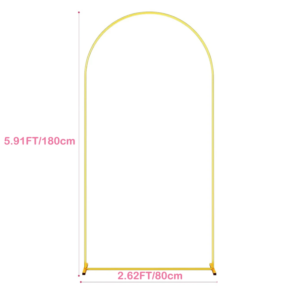 Metall Gold Hochzeit Bogen Ständer 1PCS 3,9 FT 5,9 FT 7,2 FT Hochzeit Bogen Rahmen Hintergrund Zeremonie Geburtstag Party baby Dusche Dekorationen