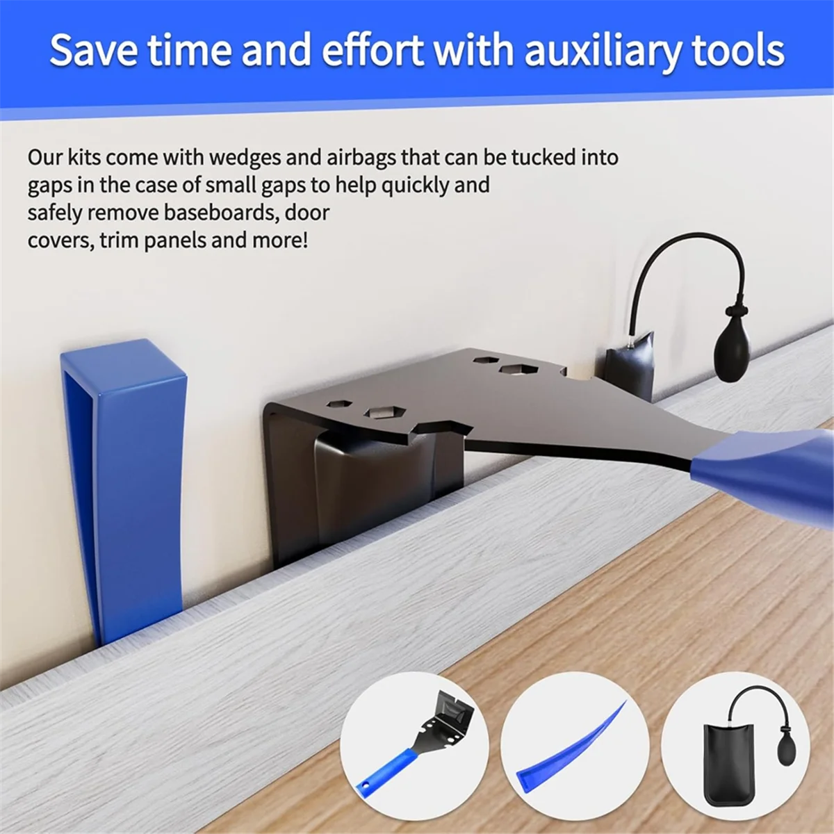 A002 Tile Trim Puller Base Plate, Tile Removal Tool for Commercial Work, Plastic Molding, Side Plate, Floor Demolition. view 2