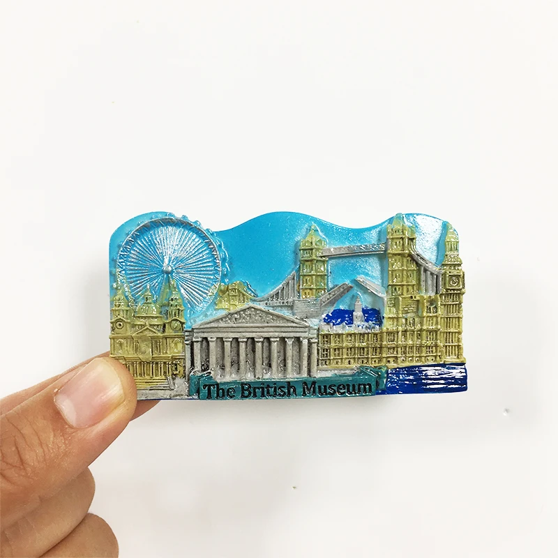 

‌The British Museum Resin Fridge Magnet - London Landmarks Decorative Magnet - Souvenir Gift for Travelers