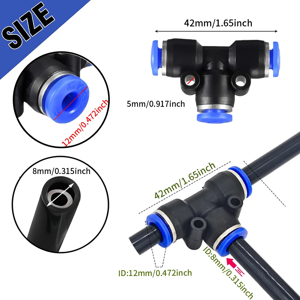 360 Degree Free-bend Brass Nozzle Adjustable Atomizer Sprayer 20-5m 3/8 9/12mm Misting Cooling System Garden Irrigation