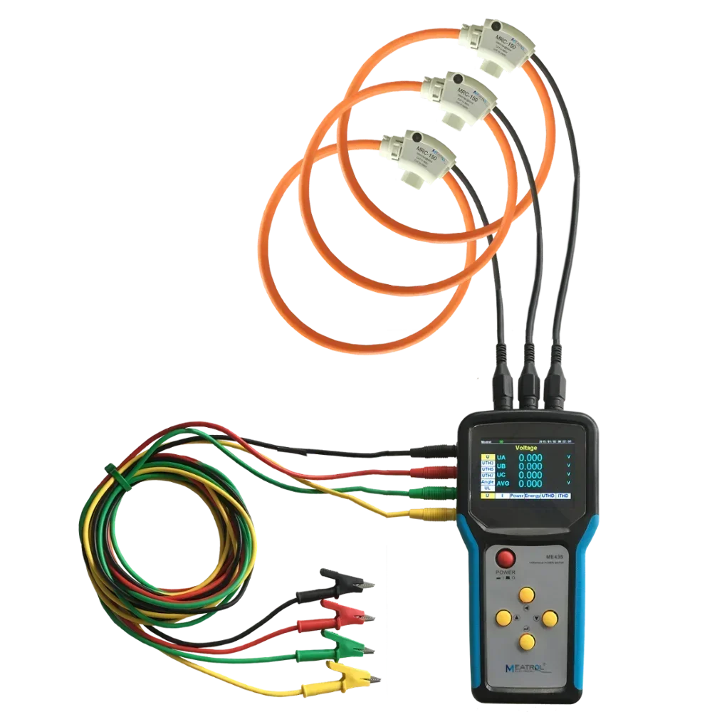 Power Quality Analyser MEATROL ME435 Electric Energy meter Three phase watt meter