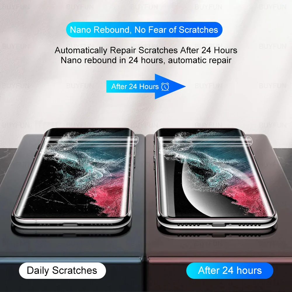 6in1 هيدروجيل فيلم لسامسونج غالاكسي S22 الترا 5G حامي الشاشة لسامسونج S 22 21 20 الترا زائد + كاميرا طبقة رقيقة واقية