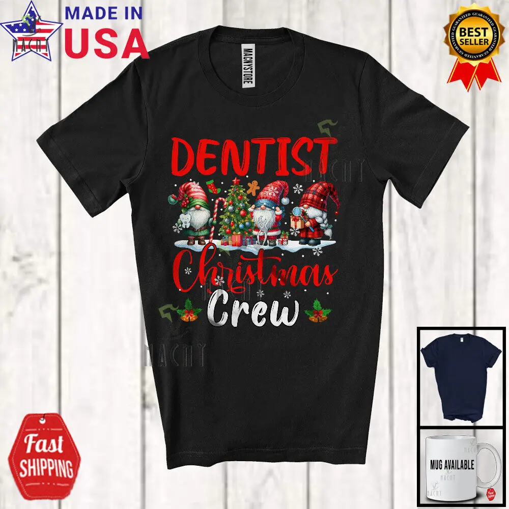 

Dentist Christmas Crew; Adorable Three Gnomes; Snowing Dentist Group T-Shirt