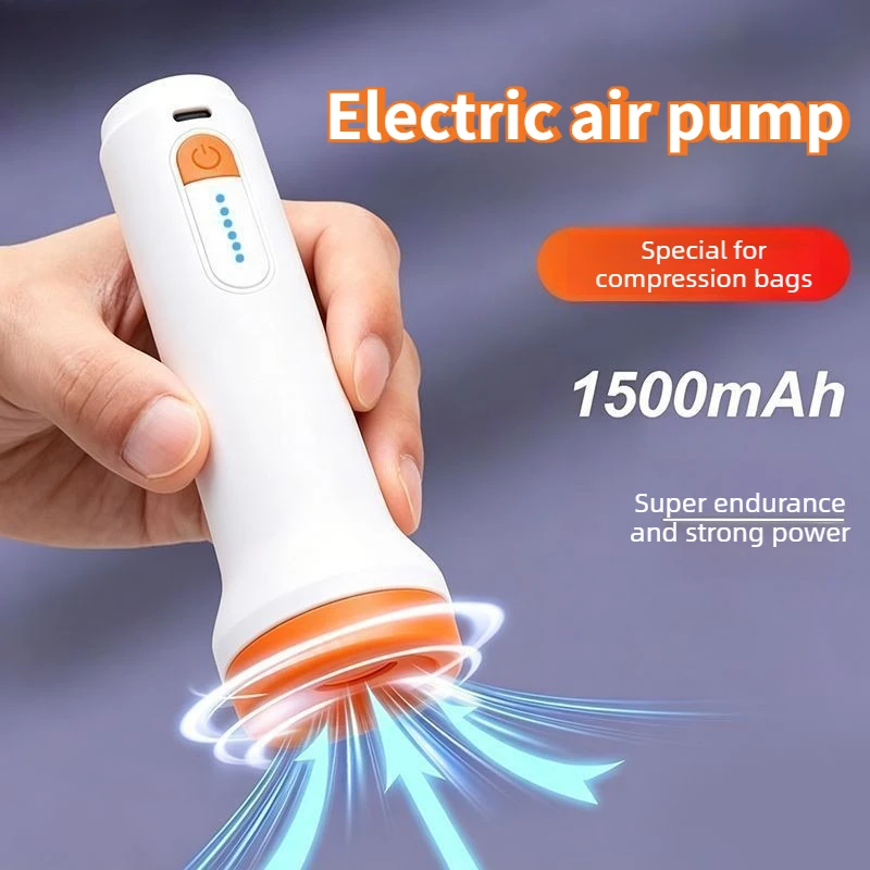 Wireless Exhaust Pump - Portable Seasonal Storage Bag for Quilts, Clothes and Vacuum Compression Bag Specifically for Use
