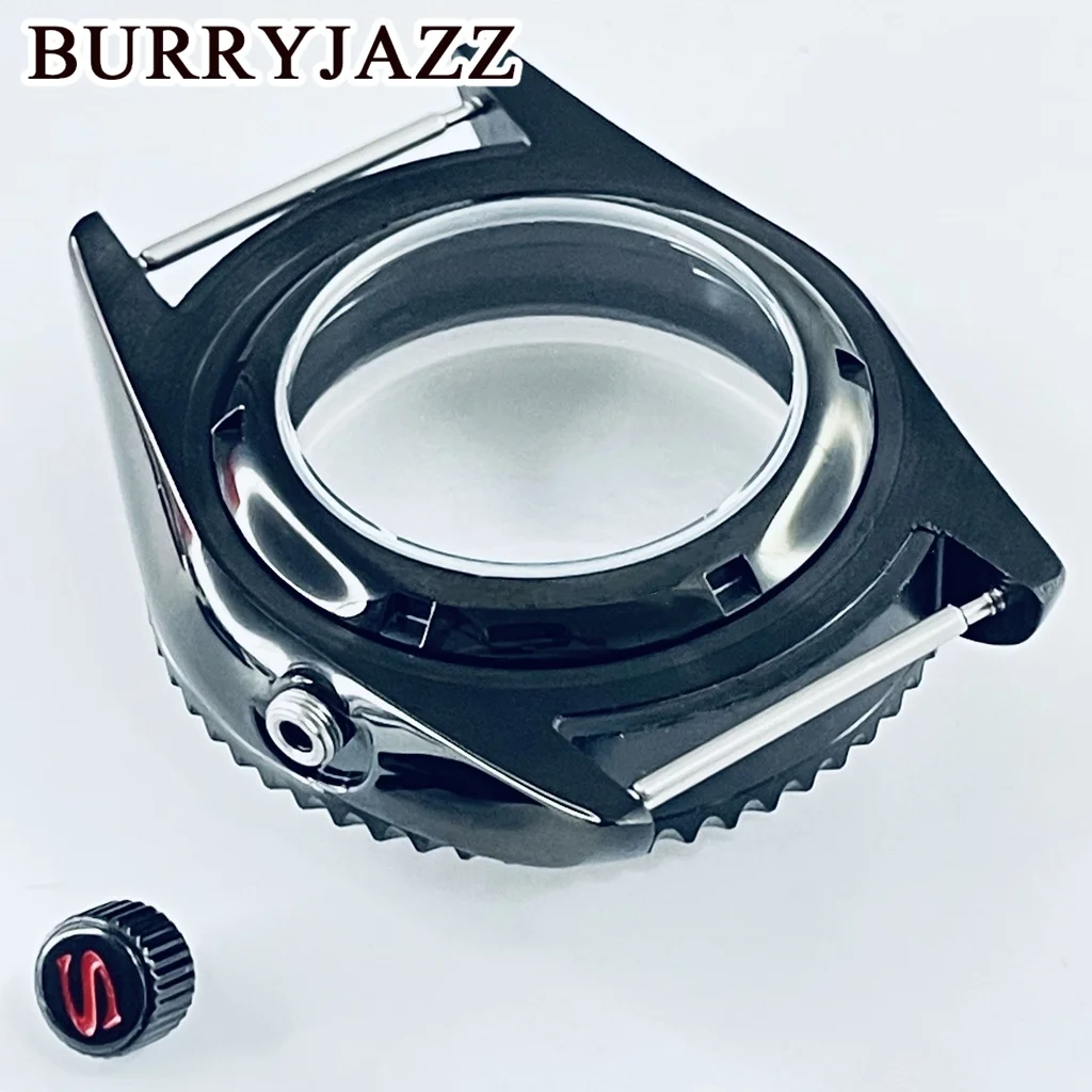BURRYJAZZ 42 мм улучшенный корпус часов из нержавеющей стали SKX007, водонепроницаемый сапфировый Crysta, подходит для NH34 NH35NH36, механизм, циферблат 28,5 мм