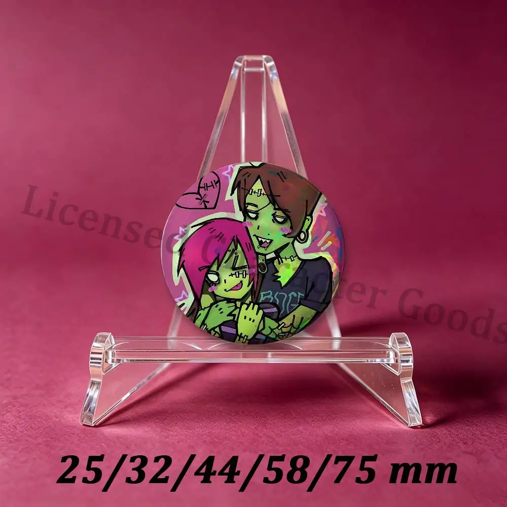 Scenecore Style HD Print Badges Pretty Round Display Brooches IP merchandise Emo Art 32mm 58mm 75mm 44mm 25mm