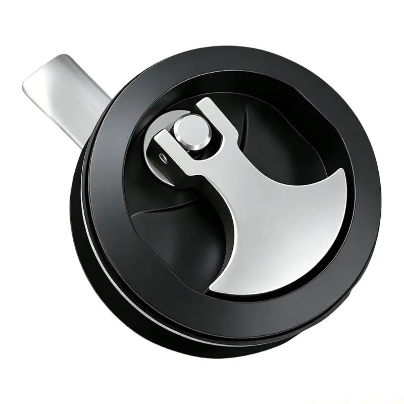 J0MA Boat Access Panel Lock Round Compression Closure with Flush Pull Handle and Rear Lock Arm for 2-1/2-Inch Holes Yacht Roof