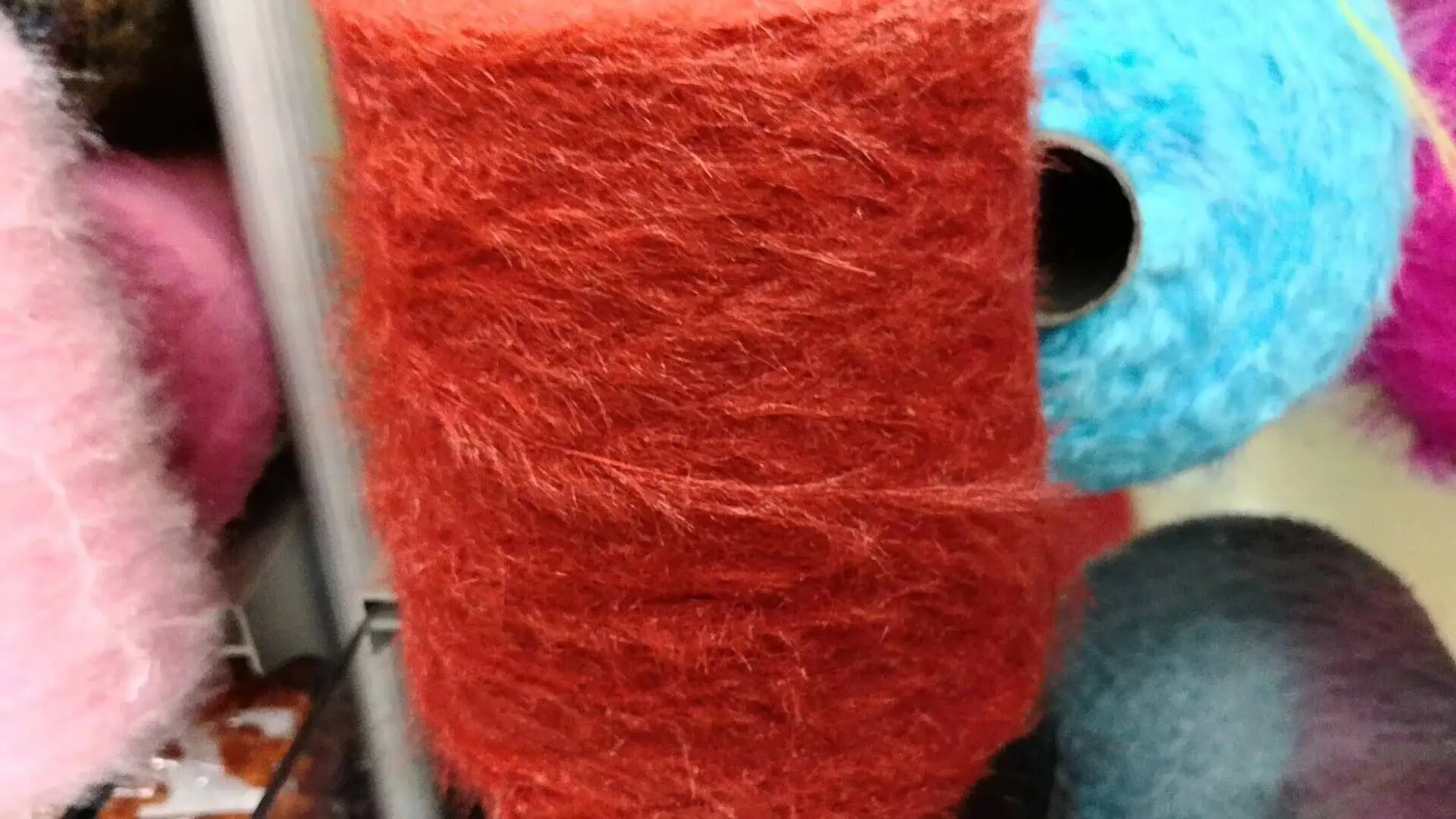 غزل طويل 1 كجم صوف المنك الشعر الناعم للحياكة أكياس الكروشيه سترة وشاح قبعة شال لتقوم بها بنفسك مريحة رقيق دافئ الموضوع #6