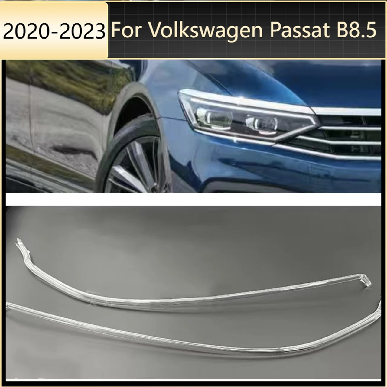 フォルクスワーゲン-パサート-b85-2020-2023-デイタイムランニングライトチューブ-ledデイライトガイドプレート-車用ヘッドライト