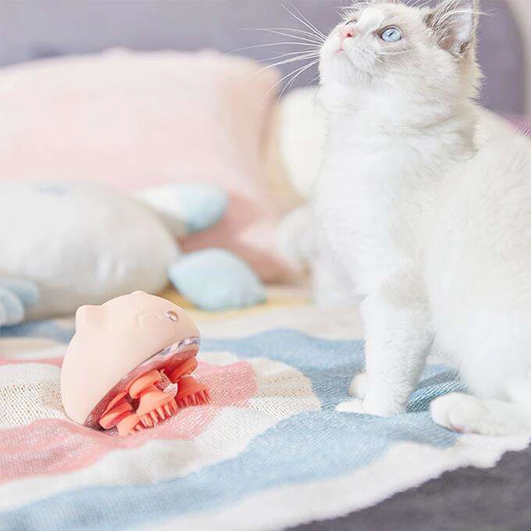 

STLFDry Wet Steaming Grooming Pet Brush Massage Cleanser Cat Comb Massage with Steam for Body Pet