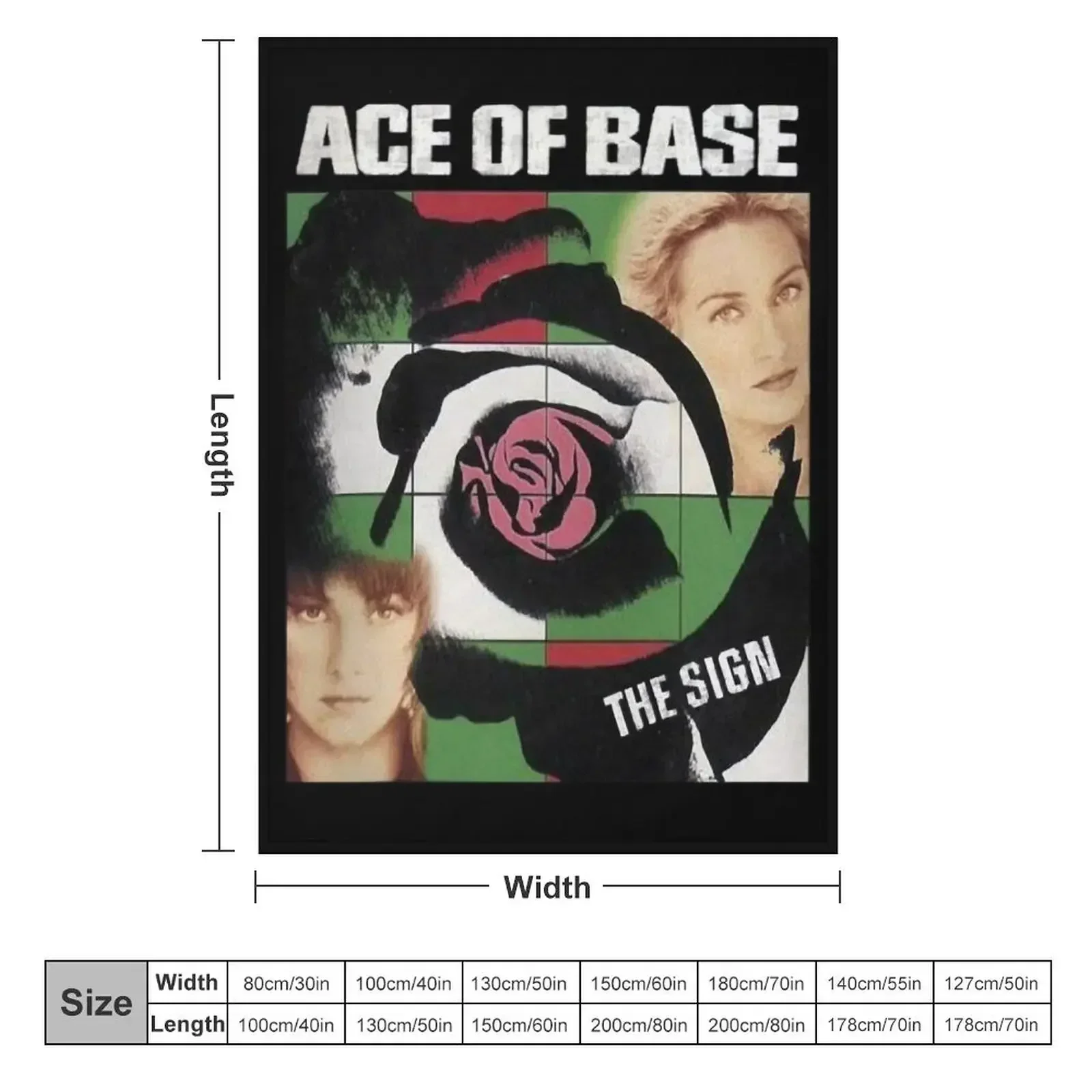 blackwhitereddesign pop rock heavy metal country band ace of base Classic Throw Blanket Beautifuls Personalized Gift Blankets