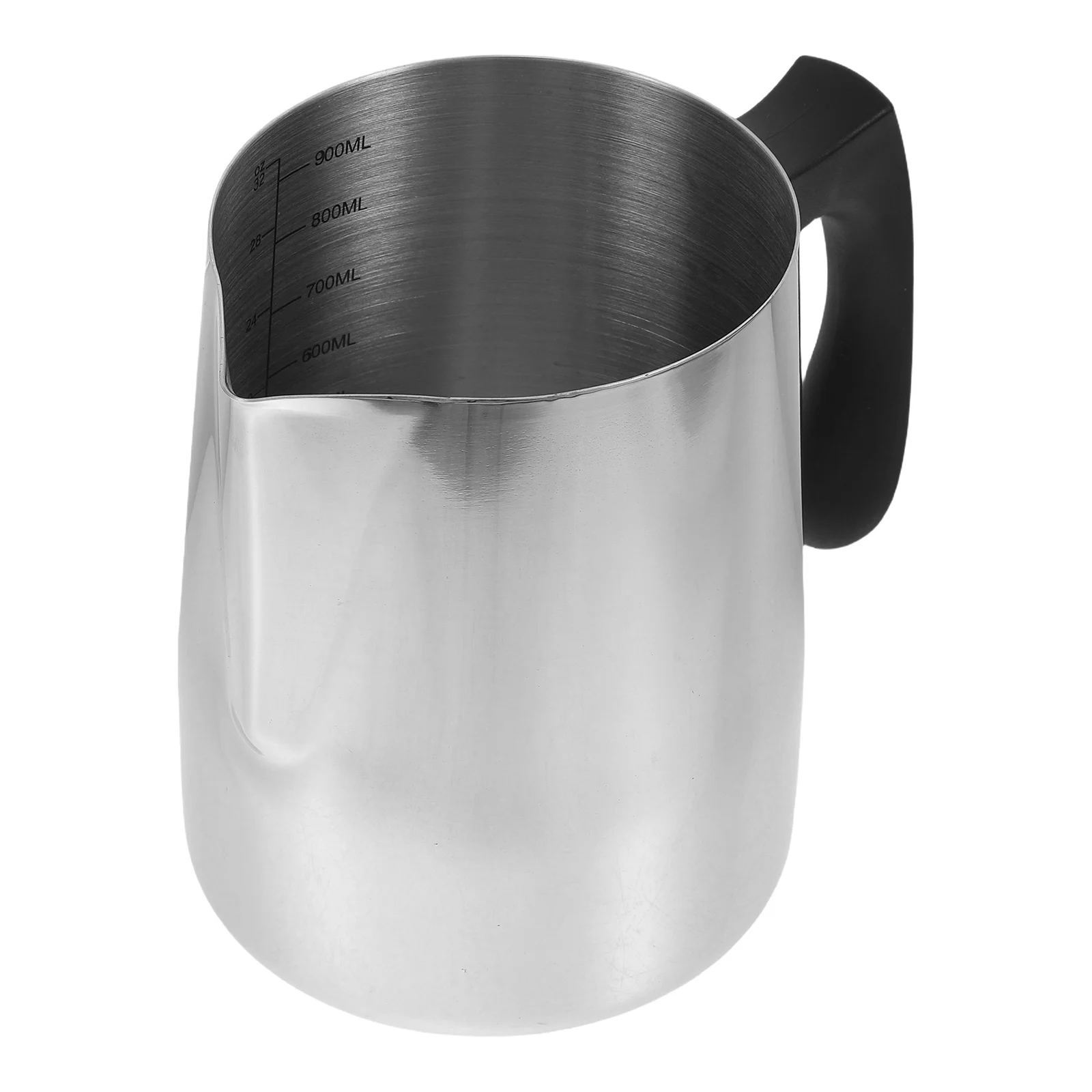 

Stainless Steel Latte Cup Heat Resistant Handle Clear Marks Wax Melting Coffee Frothing Mug Milk Frother Pitcher