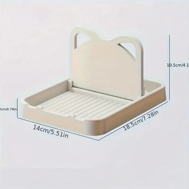 1Pc Multipurpose Plastic Kitchen Countertop Cat Ear Utensil Holder For Spatulas Pot Lids Storage Rack Keep Countertop Clean