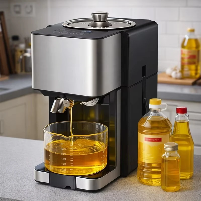 Smart  Automatic Home Oil Press Machine High Oil Yield Cold Hot Press Oil Extractor for Peanut Sesame Walnut Seeds  Use