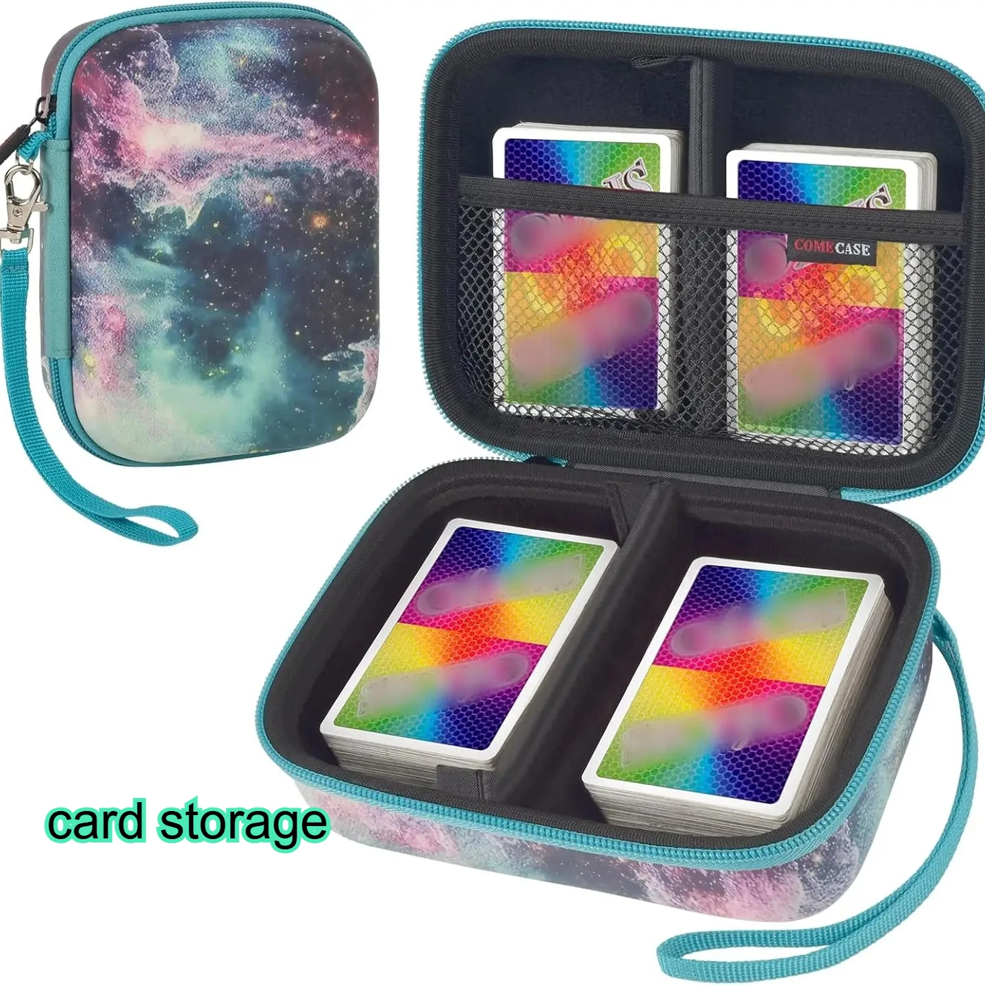 

Universal 400-Card Storage Organizer, Portable Hard Case for TCG & Family Games, Stylish Desktop Decor & Perfect Gamer Gift