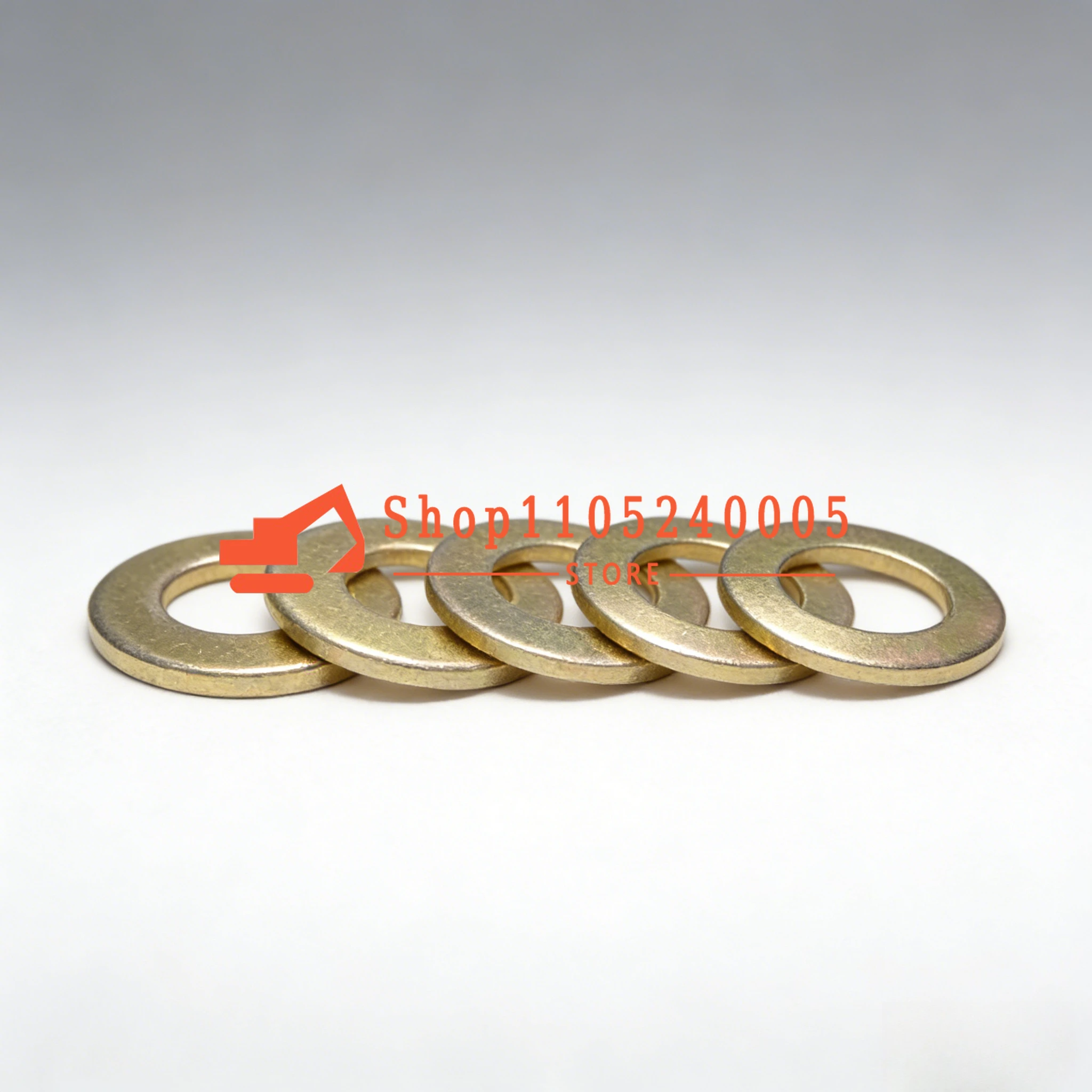 5pcs Excavator Bucket-Shaft Gasket-Metal Wear-resistant Iron Gasket Round Thin Washer Inner Diameter 30/35/40/45/50/55MM