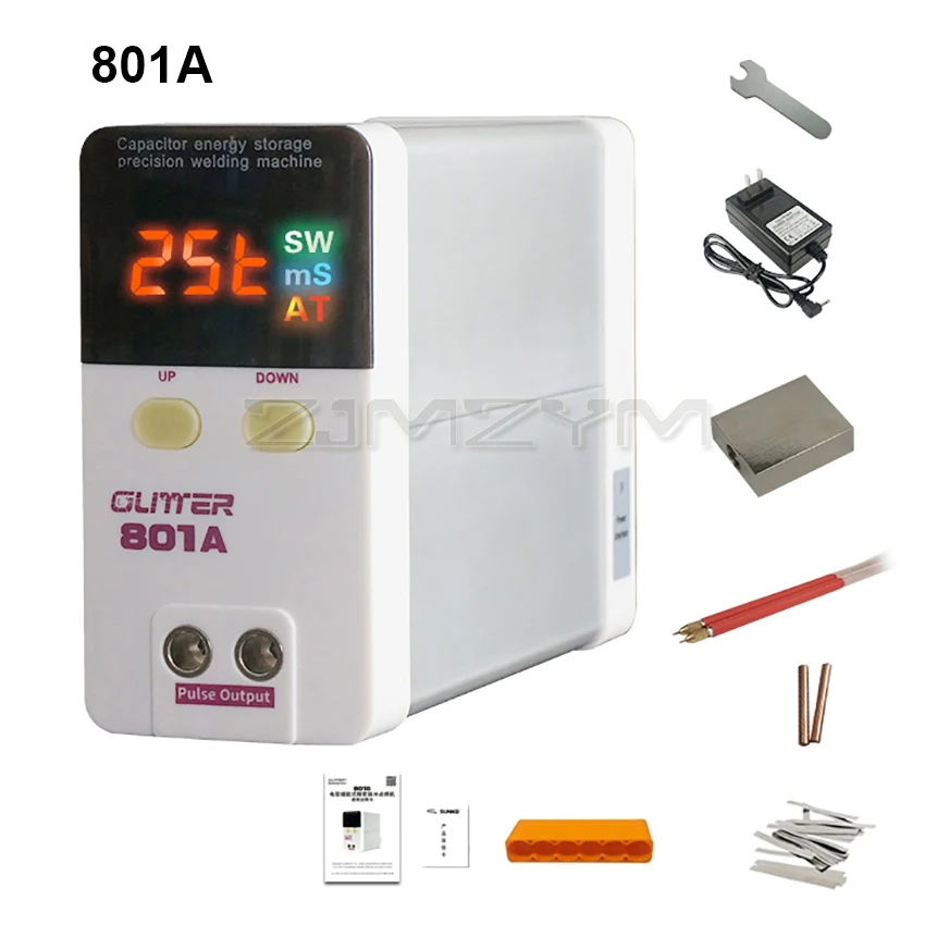 801A 801B saldatrice a punti 18650 batteria Mini saldatrice a punti Storage Display digitale Storage Energy Pulse saldatrice a punti 10.6KW