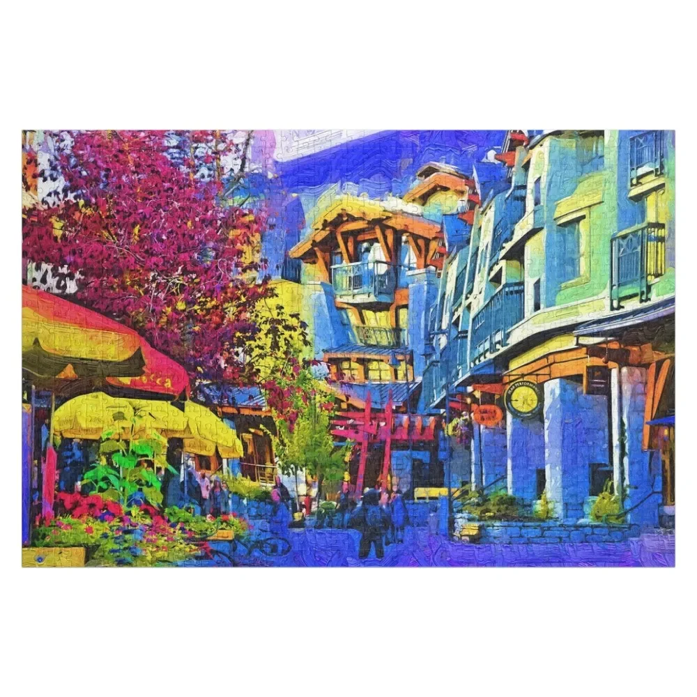 

Main Street Whistler Jigsaw Puzzle Personalized Toys Personalised Jigsaw Customizable Child Gift Puzzle