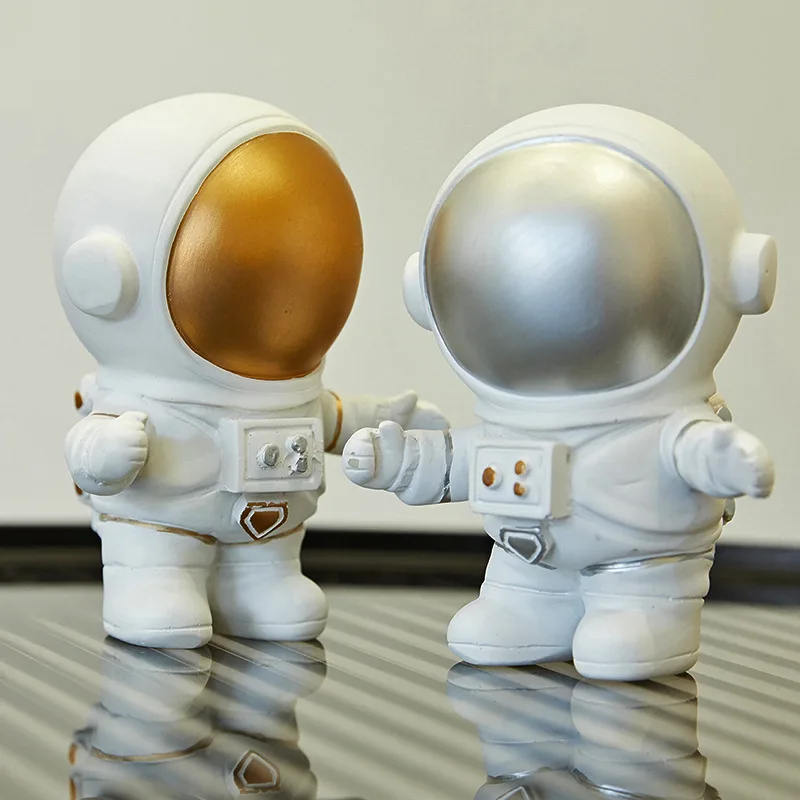 Cartoon Space Astronauts Figure Ornaments Living Room Desk Decoration Miniatures Astros Figurines Crafts Home Accessories Gifts