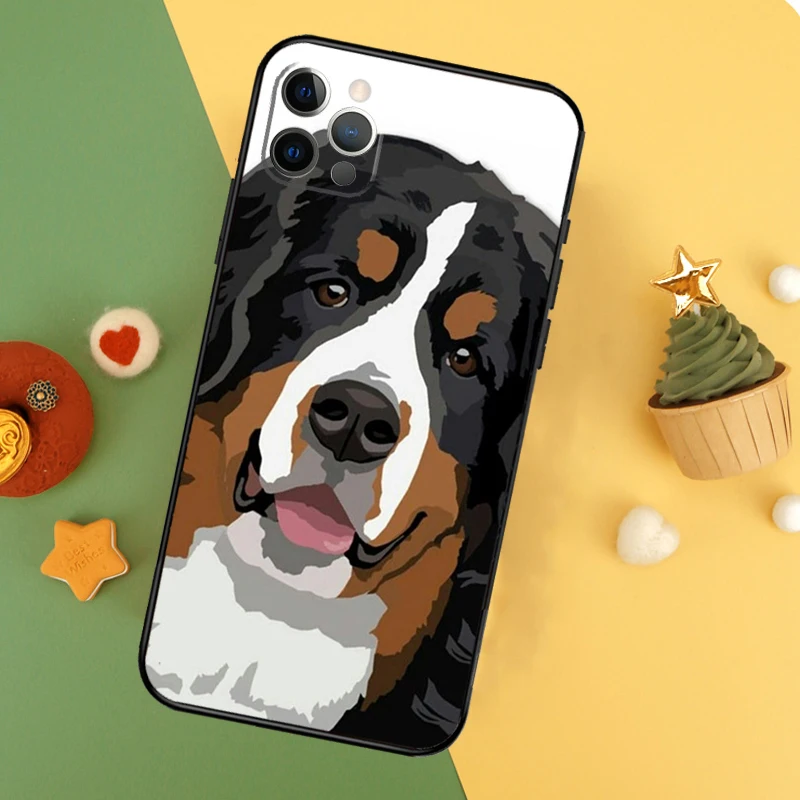 Bernese Mountain Dog Case For iPhone 16 15 11 12 13 14 Pro Max XS Max X XR 7 8 Plus 12 13 Mini Phone Cover