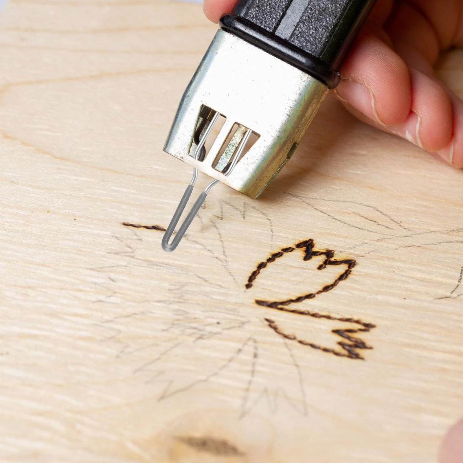 1 set Wood Burning Tool Tips 18-23 Sizes Adjustable Temp Non-Slip Grip Easy Use Wire Nib Pyrography Kit Heating Tools