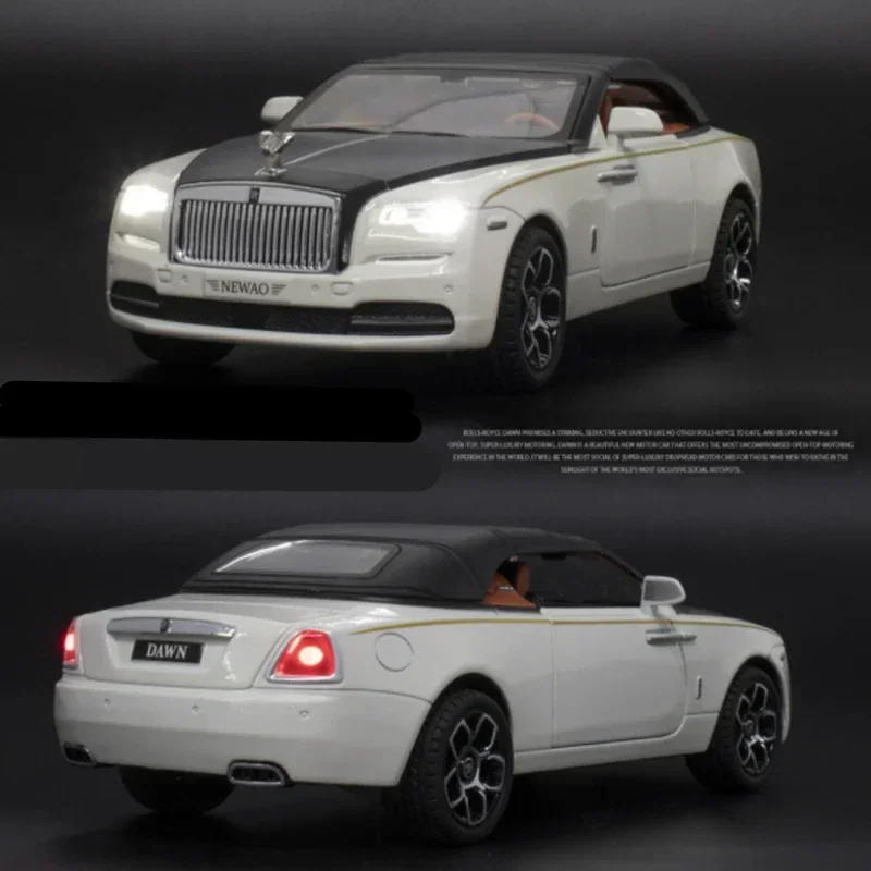 1:24 Rolls Royces Dawn Alloy Luxy Car Model Diecasts Metal Toy Vehicles Car Model Simulation Sound and Light Childrens Toys Gift