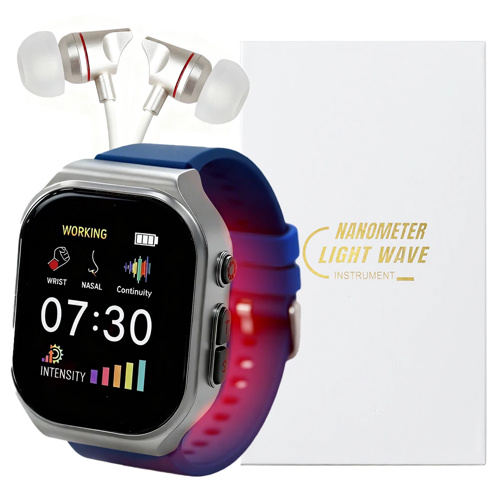 

650nm Red Light Tinnitus Ear Laser Therapy Physiotherapy Wrist Watch Rechargeable Portable 16 Holes Laser Physiotherapy Device