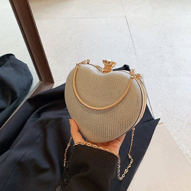 Niedliche Herz-Handtasche, Abendessen-Tasche, 2024, neue Kette, Feentasche, vielseitiger westlicher Stil, eine Schulter, diagonales Kreuz, Pfirsich-Herz-Tasche – Detail 28